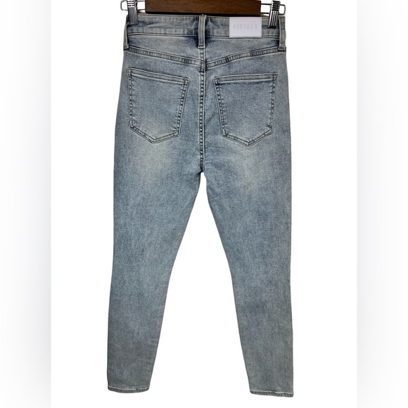 Pistola High Rise Exposed Front Button Up Slightly Distressed Skinny Jean 26 - Picture 2 of 11